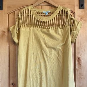 Mustard Yellow T-Shirt Dress